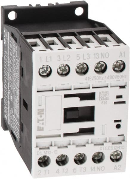 IEC Contactor: 3 Poles, 12 A Load Amps-Inductive, 22 A Load Amps-Resistive, NO MPN:XTCE012B10C