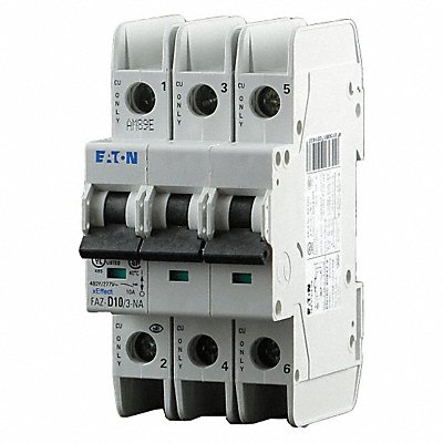 IEC Mini Circuit Breaker 10A 3P 277/480V MPN:FAZ-C10/3-NA