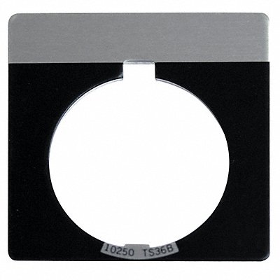 Blank Legend Plate Half Round Black MPN:91000TJ36