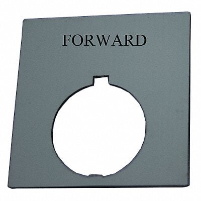 Legend Plate Square Forward Black MPN:HT8SP15