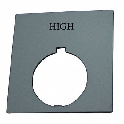 Legend Plate Square High Black MPN:HT8SP16