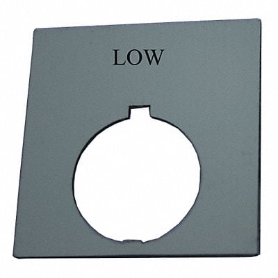 Legend Plate Square Low Black MPN:HT8SP22