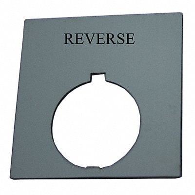 Legend Plate Square Reverse Black MPN:HT8SP30