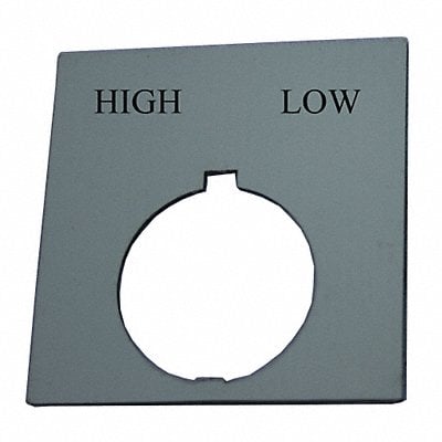 Legend Plate Square High-Low Black MPN:HT8SP40