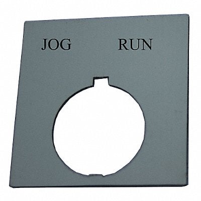 Legend Plate Square Jog-Run Black MPN:HT8SP41