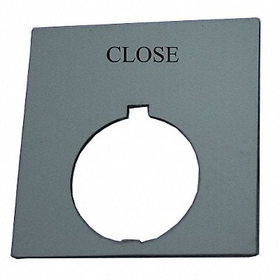 Legend Plate Square Close Black MPN:HT8SP73