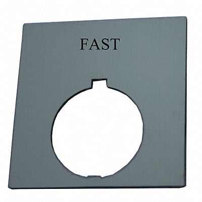 Legend Plate Square Fast Black MPN:HT8SP75