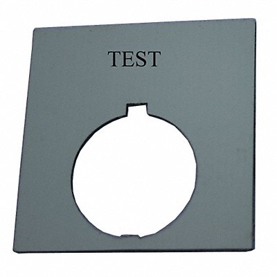 Legend Plate Square Test Black MPN:HT8SP83