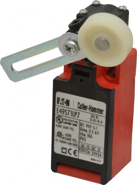 General Purpose Limit Switch: SPDT, NC, Roller Lever, Side MPN:E49S71UP7