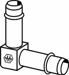 Barbed Tube Union Elbow: MPN:1065X8