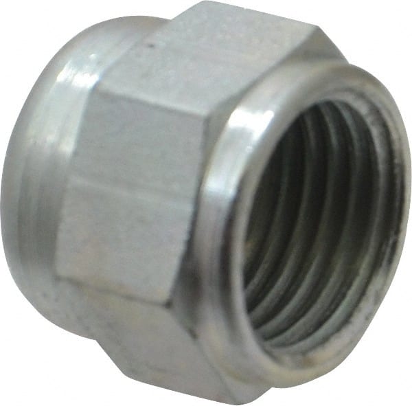 Steel Flared Tube Cap: 3/8