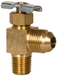 Needle Valve: Flare Angled, 3/8 x 1/4