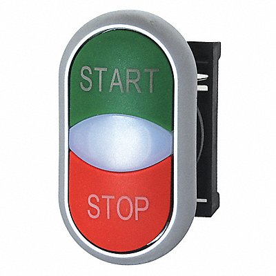 Non-Illum Push Button Start/Stop Oval MPN:M22-DDL-GR-GB1-GB0