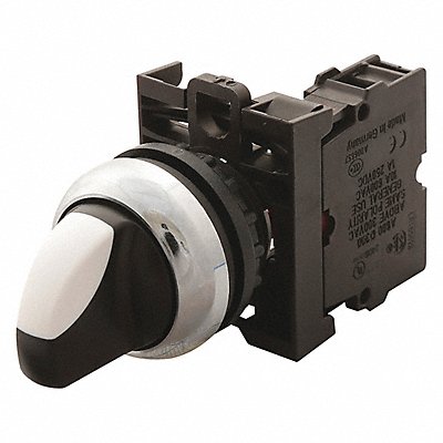 Two Position Man V Selector Switch 1no/ MPN:M22-WK3-K22-P