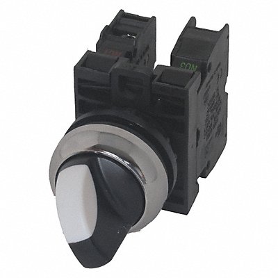 Non-Illum Selector Switch Al Chrome 6A MPN:M22M-WKV-K11