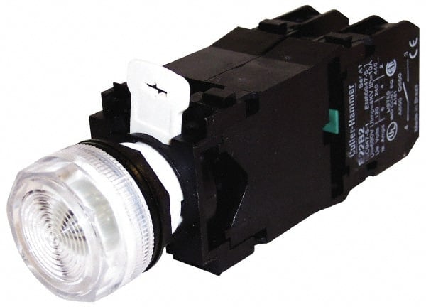 120 VAC/VDC Red Lens Press-to-Test Indicating Light MPN:E22TB2X26