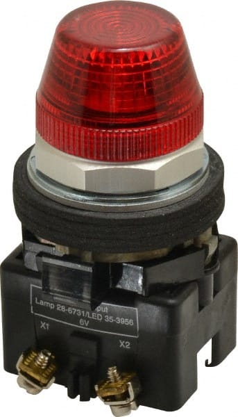 120 VAC Red Lens Incandescent Indicating Light MPN:HT8HBRT1