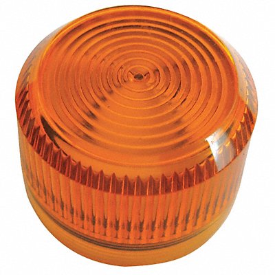 Pilot Light Lens 30mm Amber Plastic MPN:10250TC19N