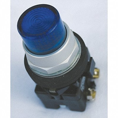 Pilot Light Lens 30mm Blue Plastic MPN:HT8BB