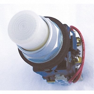 Pilot Light Lens 30mm White Plastic MPN:HT8BW