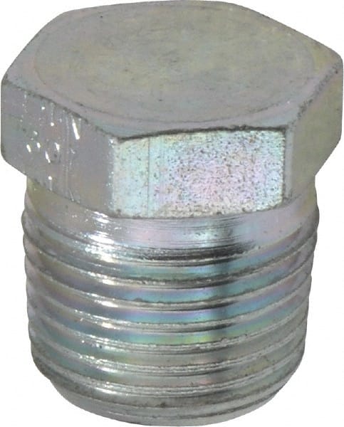 Industrial Pipe Hex Plug: 3/8