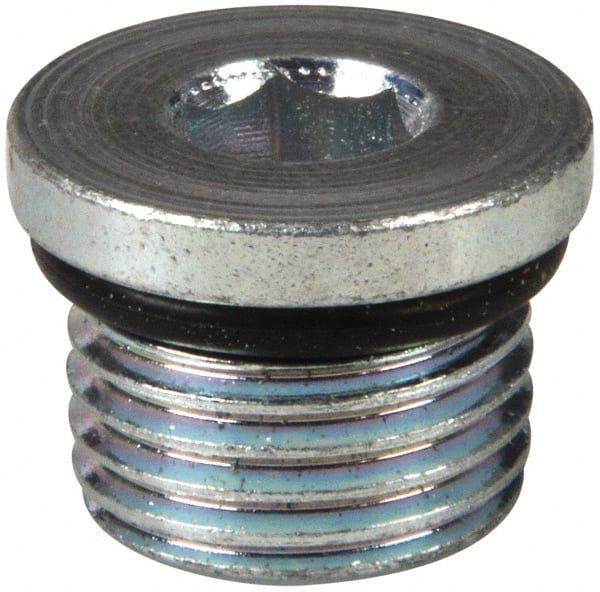 Industrial Pipe Hex Socket Plug: 3/8