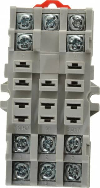 11 Pins, 300 VAC, 15 Amp, Square Relay Socket MPN:D5PA2-A2