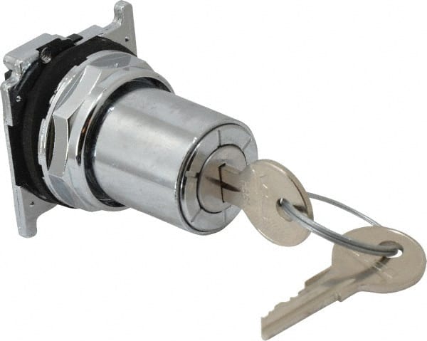 Selector Switch Only: 3 Positions, Momentary (MO), Silver Key MPN:10250T15237