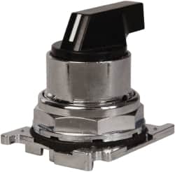 Selector Switch: 3 Positions, Maintained (MA) - Momentary (MO), 0.5 Amp, Black Lever MPN:10250T3033