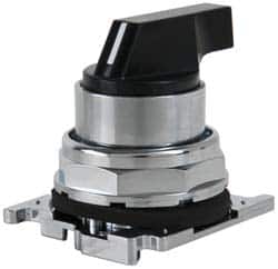 Selector Switch: 3 Positions, Maintained (MA) - Momentary (MO), 0.5 Amp, Black Lever MPN:10250T3043