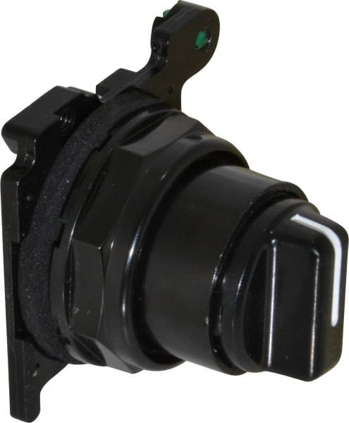 Selector Switch Only: 3 Positions, Maintained (MA) - Momentary (MO), 0.5 Amp, Black Knob MPN:E34VMBK1