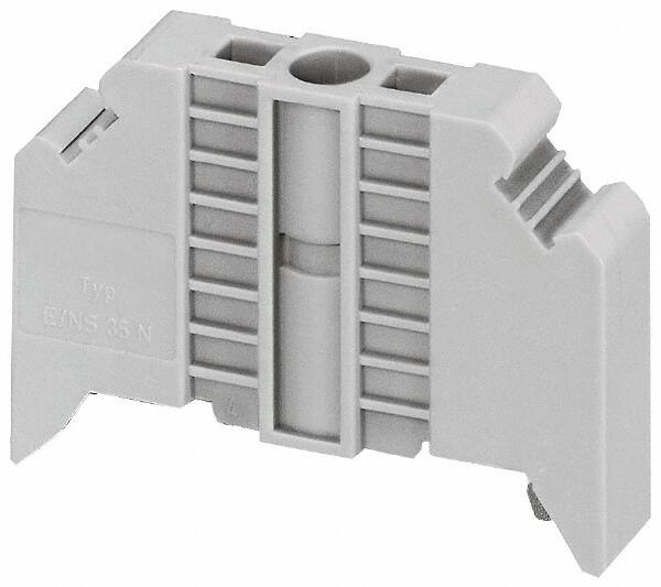 Terminal Block Accessories, Accessory Type: End Stop , For Use With: 35 mm Rail One Screw Mount , Overall Height (Decimal Inch): 1-1/4  MPN:XBAES35C