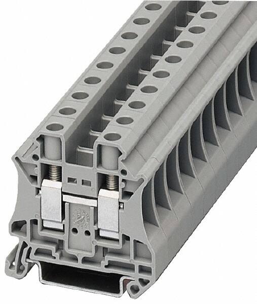 Terminal Blocks, Block Type: Passthrough , Mounting Type: DIN Rail Mount , Voltage: 600 V , Amperage: 65 , Number of Poles: 1  MPN:XBUT10