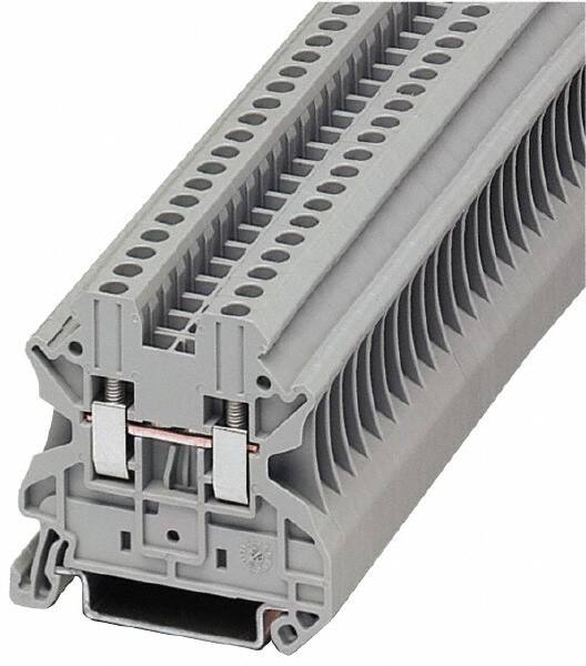 Terminal Blocks, Block Type: Passthrough , Mounting Type: DIN Rail Mount , Voltage: 600 V , Amperage: 65 , Number of Poles: 1  MPN:XBUT25