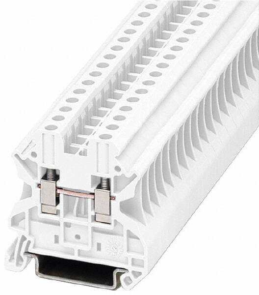 Terminal Blocks, Block Type: Passthrough , Mounting Type: DIN Rail Mount , Voltage: 600 V , Amperage: 65 , Number of Poles: 1  MPN:XBUT4