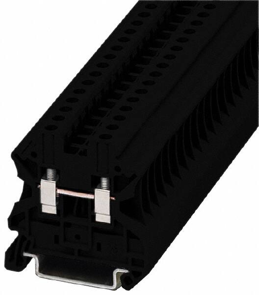 Terminal Blocks, Block Type: Passthrough , Mounting Type: DIN Rail Mount , Voltage: 600 V , Amperage: 90 , Number of Poles: 1  MPN:XBUT4BK