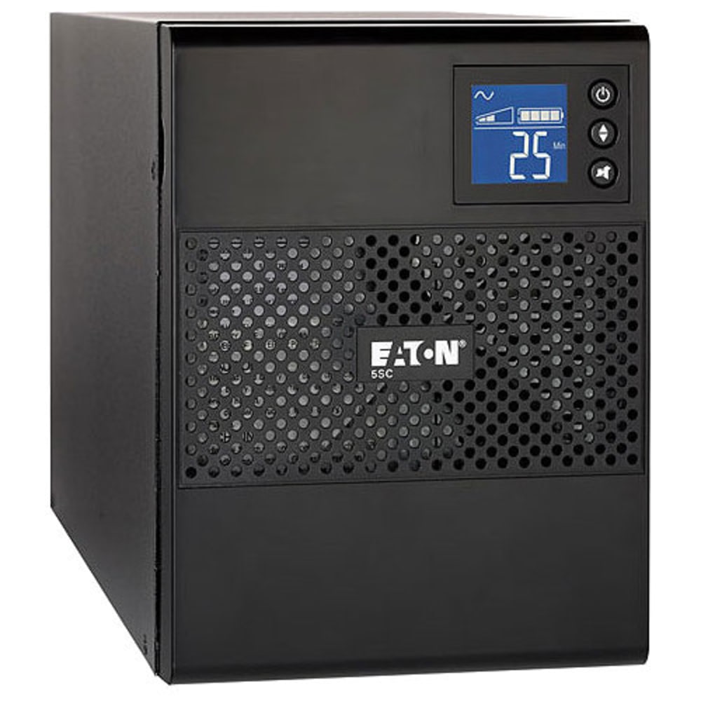 Eaton 5SC UPS 750VA 525 Watt 120V Line-Interactive Battery Backup Tower USB - Tower - 5 Minute Stand-by - 110 V AC Input - 6 x NEMA 5-15R MPN:5SC750