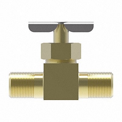 Needle Valve Straight Brass 1/8 in MNPT MPN:6810