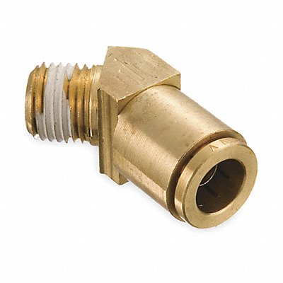 Male Connector 45 Deg 1/4 In Tube Sz MPN:1880X4X4