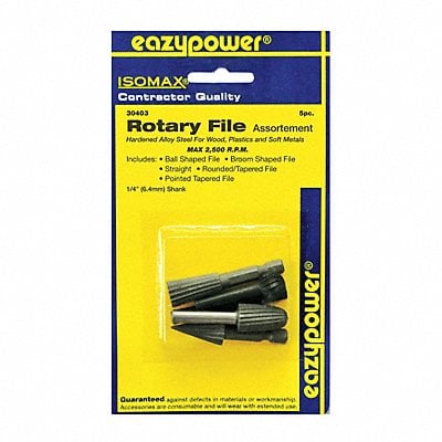 Rotary File Set 1/4 Shank Dia MPN:30403