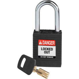 Brady® NYL-BLK-38ST-KD Brady SafeKey Lockout Padlock Nylon 1.5