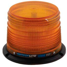 Meteorlite™ 22050 Low-Profile Strobe Light SY22050L-A - 12-48 Volts - Permanent Mount - Amber SY22050L-A