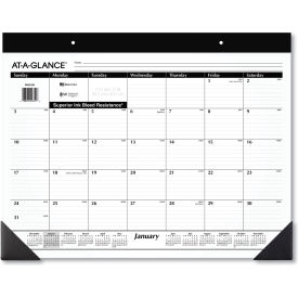 AT-A-GLANCE® Monthly Refillable Desk Pad 22 x 17 Black Binding Jan to Dec 2025 SK2200