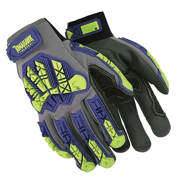 Cut, Puncture & Abrasive-Resistant Gloves: Size L, ANSI Cut 1, ANSI Puncture 4, Polyester & Spandex MPN:Righawk-L