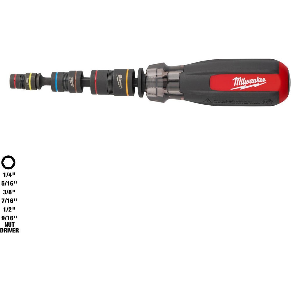 Nutdriver Sets, Drive Size: 1/4 , Handle Type: Cushion Grip , Shaft Type: Solid , Container Type: None , Shaft Length (Inch): 4.68  MPN:48-22-2921