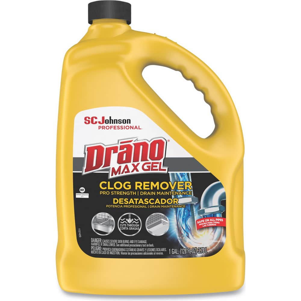 Drano Pro Strength Max Gel Clog Remover, 128 oz Bottle, 4/case MPN:SJN696642