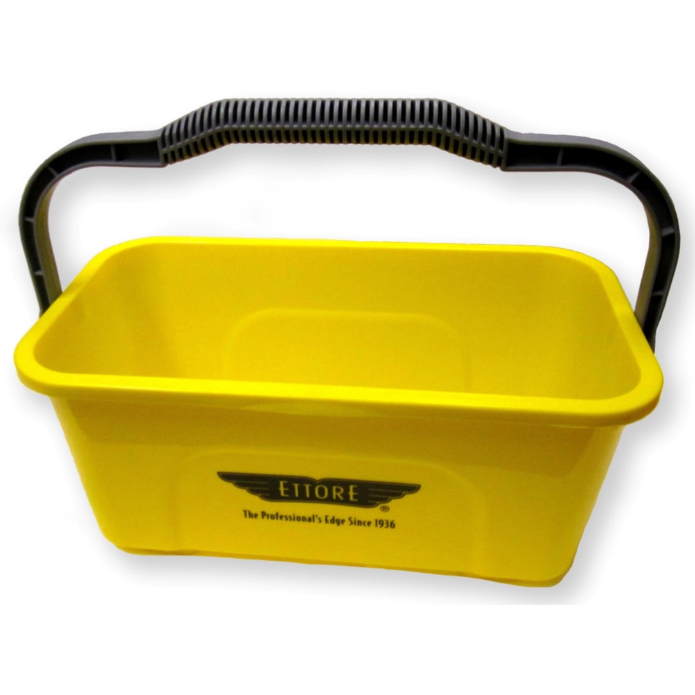 Ettore Super Compact Bucket - 3 gal - Heavy Duty, Sturdy Handle, Compact, Ergonomic Grip - 7.3in x 17.5in - Yellow - 1 Each (Min Order Qty 5) MPN:86000