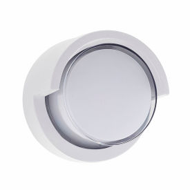 Sunlite® LED Round Modern Wall Sconce Light Fixture W/ Canopy 12W 850 Lumens 90 CRI White 85109-SU