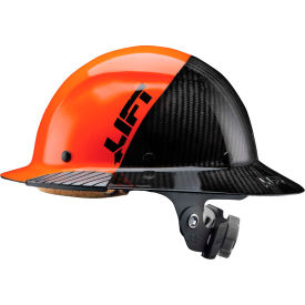 Lift Safety DAX Carbon Fiber Full Brim 50-50 Orange/Black HDF50C-19OC