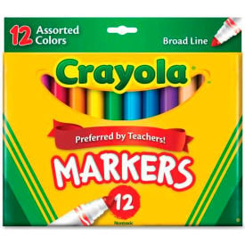 Crayola® Classic Markers Conical Tip Assorted 12/Set 587712